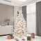 7.5ft. Pre-Lit Flocked Vintage Fir Artificial Christmas Tree, Warm White LED Lights